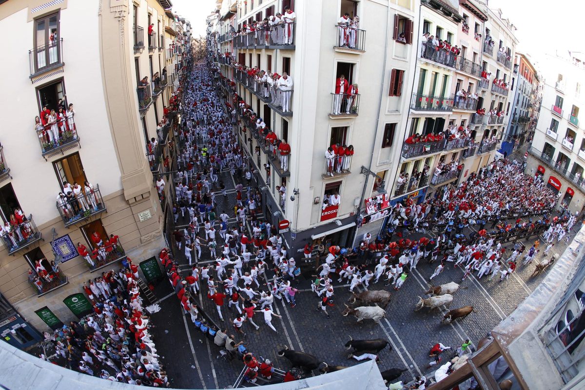 Primer encierro en el Día de San Fermín