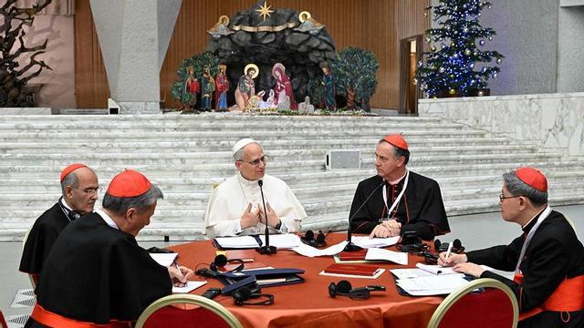 Reunió del papa Lleó XIV amb els cardenals al Vaticà