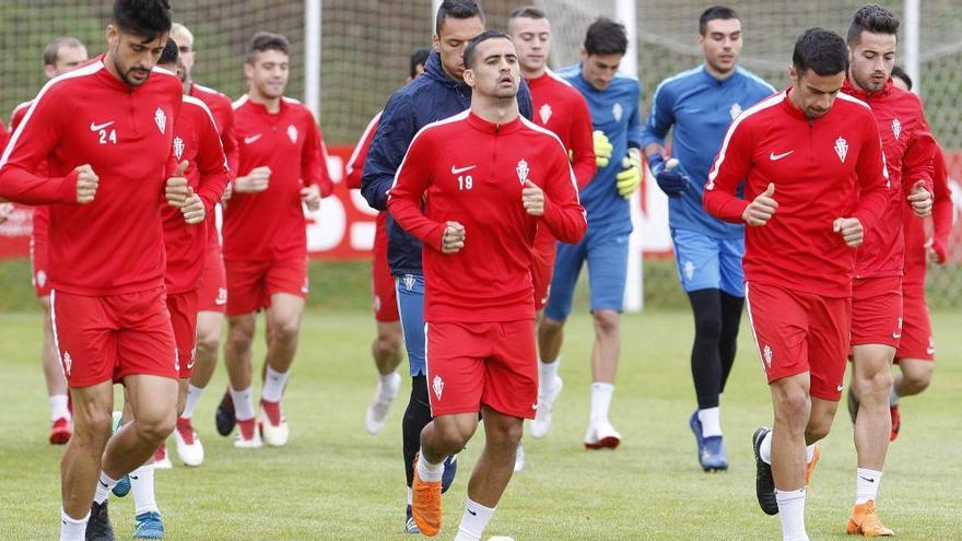 Entrenamiento del Sporting en Mareo