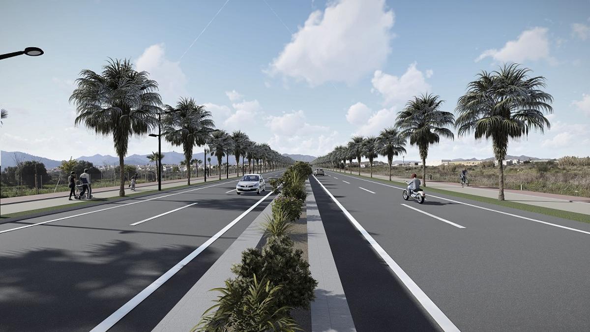 Imagen del proyecto de desdoblamiento de la carretera A-404 en Alhaurín de la Torre.