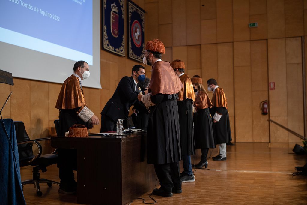 Acto por la fiesta de Santo Tomás de Aquino en la UPCT