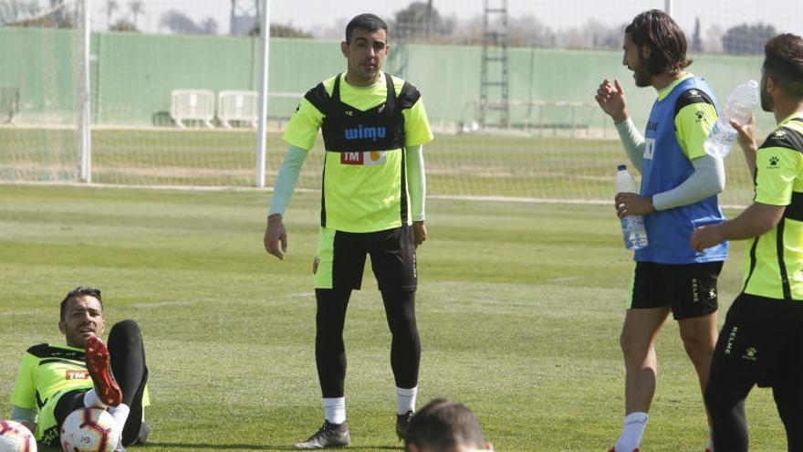 Carlos Castro, durante el entrenamiento de este miércoles