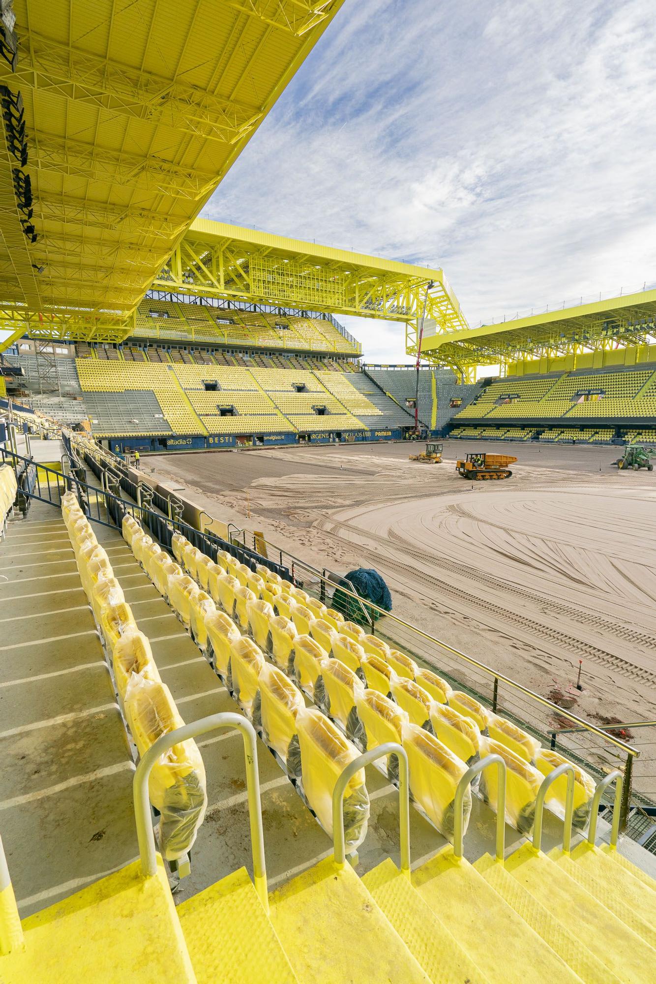 Las obras continúan a buen ritmo día y noche.