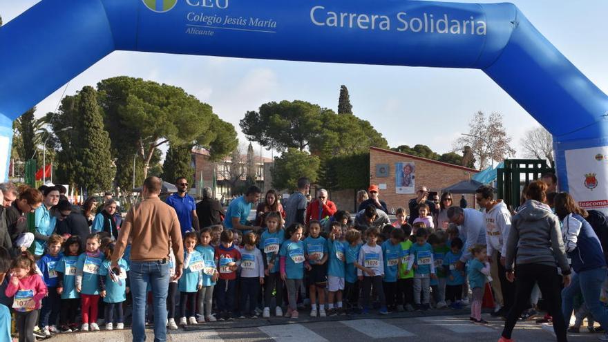 Prueba de 500 metros para los benjamines que han tomado parte en la carrera.