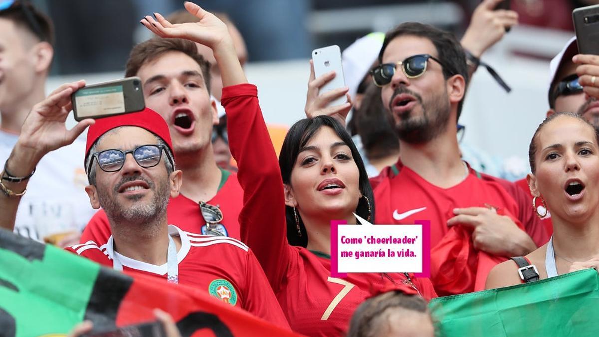 Georgina Rodríguez, una hincha más de la Selección de Portugal