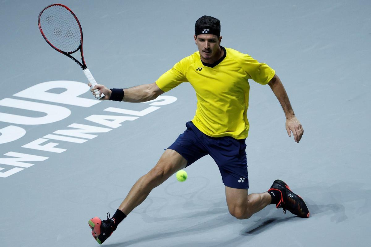 Emilio Gómez, ante Pablo Carreño. Emilio Gómez, ante Pablo Carreño.