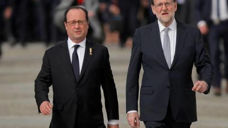 Hollande i Rajoy es van reunir a Màlaga.