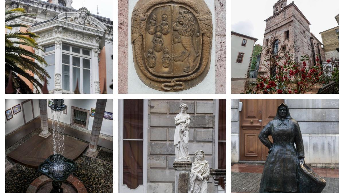 Varios detalles del patrimonio arquitectónico y artístico de la villa.