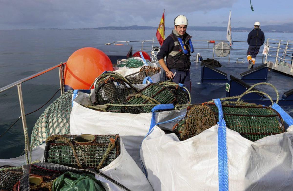 Algunas de las nasas intervenidas. |  I.A.