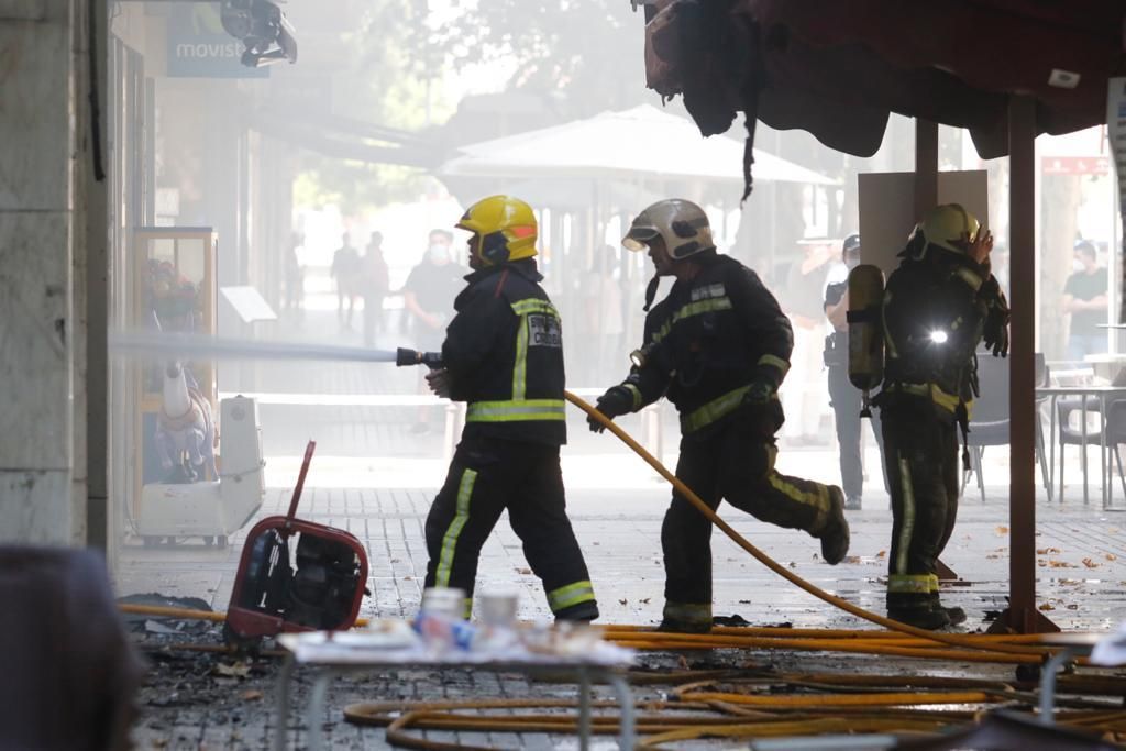 Incendio en Gran Capitán