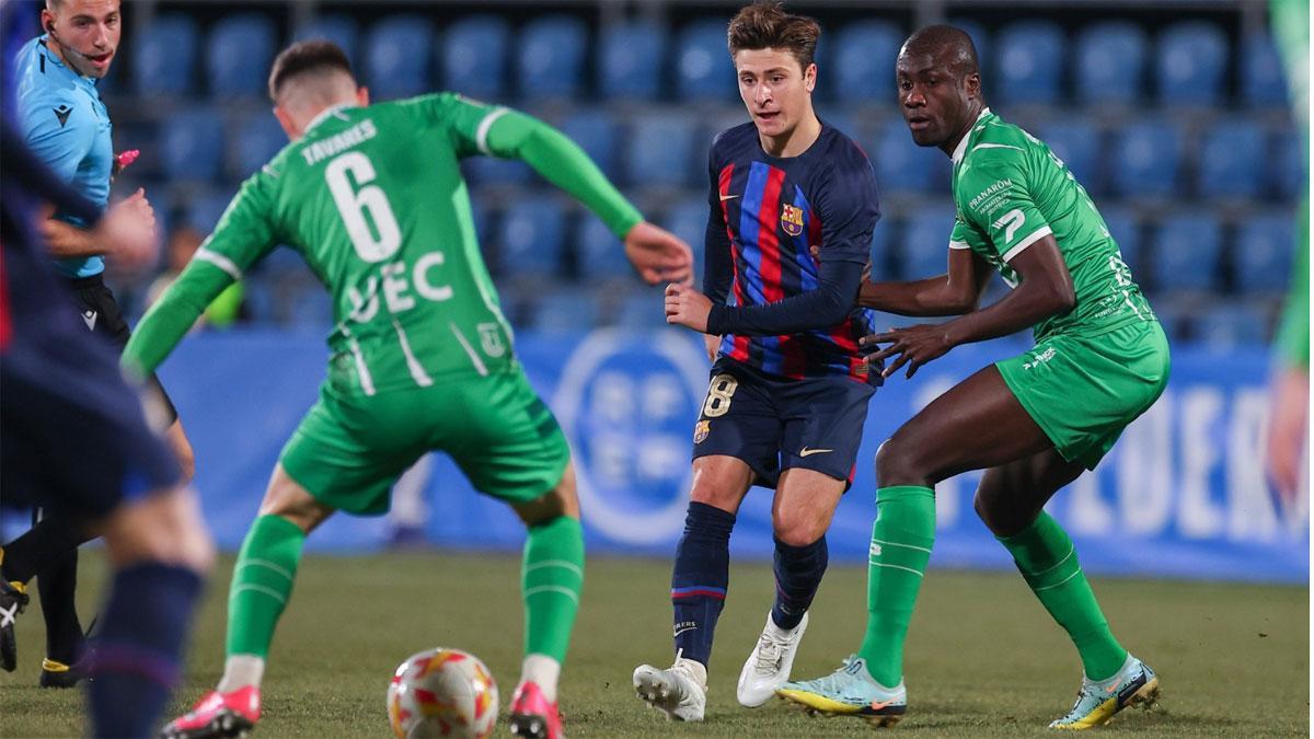 Pablo Torre reapareció en el Barça Atlètic más de cuatro meses después