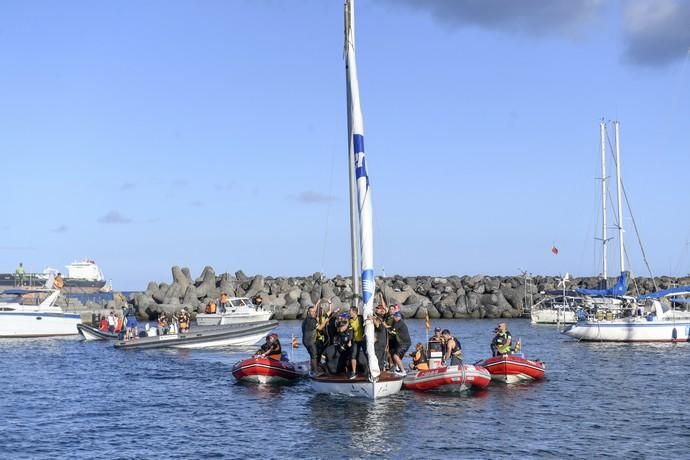 21-09-19 DEPORTES. BAHIA DEL PUERTO. LAS PALMAS DE GRAN CANARIA. Vela latina. Desempate Guanche-Tomás Morales por el título del Campeonato. Fotos: Juan Castro.  | 21/09/2019 | Fotógrafo: Juan Carlos Castro