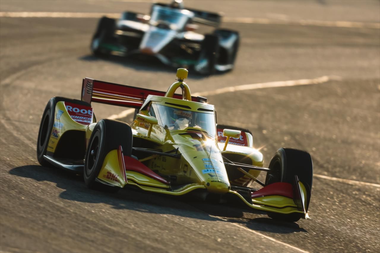 La lluvia pospone el quinto título de Indycar de Álex Palou
