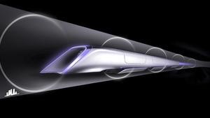 Imagen de uno de los prototipos del tren Hyperloop.