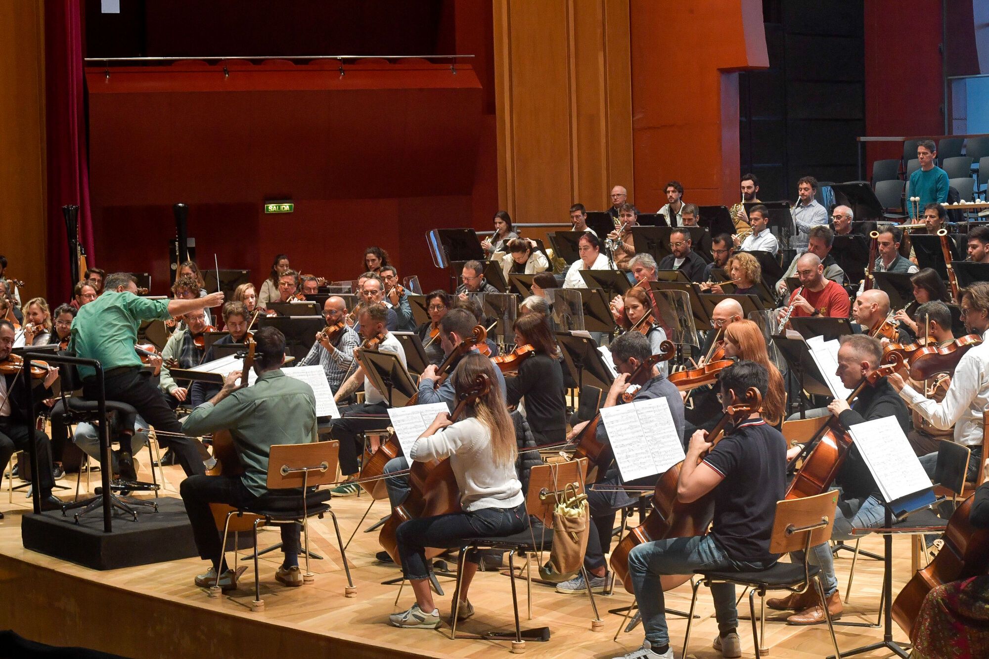 Ensayo y presentación del concierto de la Orquesta Filarmónica de Gran Canaria en el 41º FIMC
