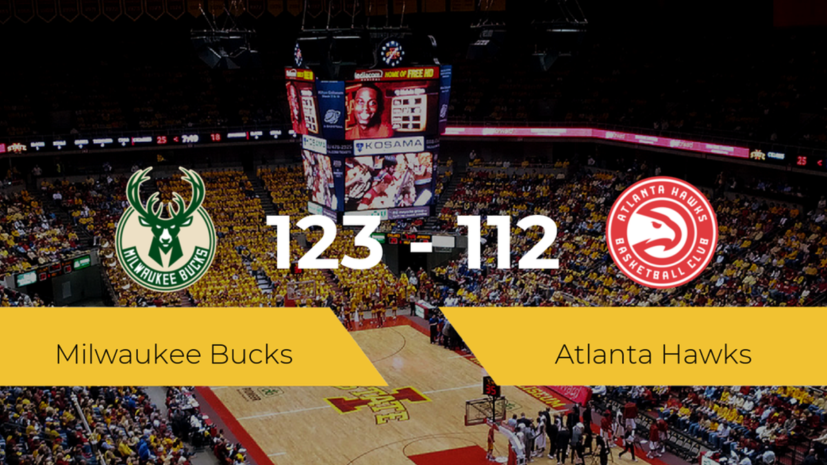 Milwaukee Bucks se impone a Atlanta Hawks por 123-112