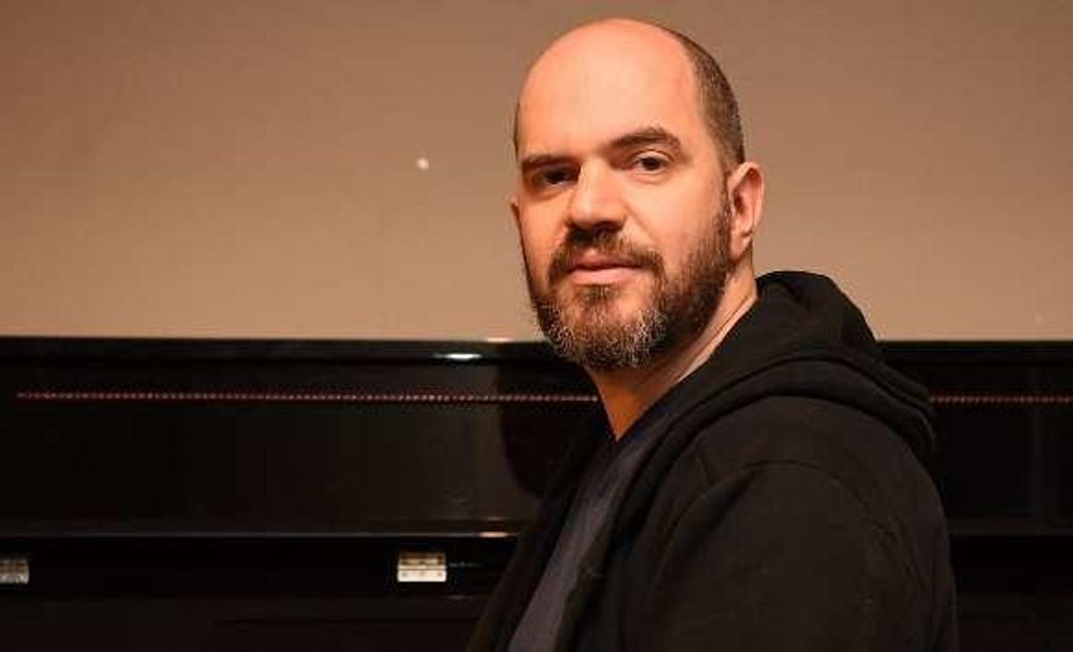 El pianista Kirill Gerstein, ayer en el Palacio de la Ópera.