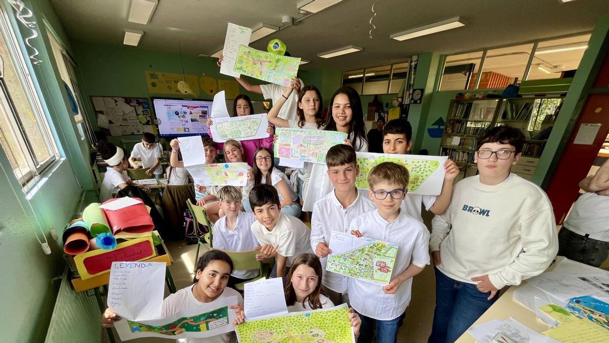 El colegio Montevil de Gijón recoge firmas para hacer realidad su "Parque por los Derechos de la Infancia"