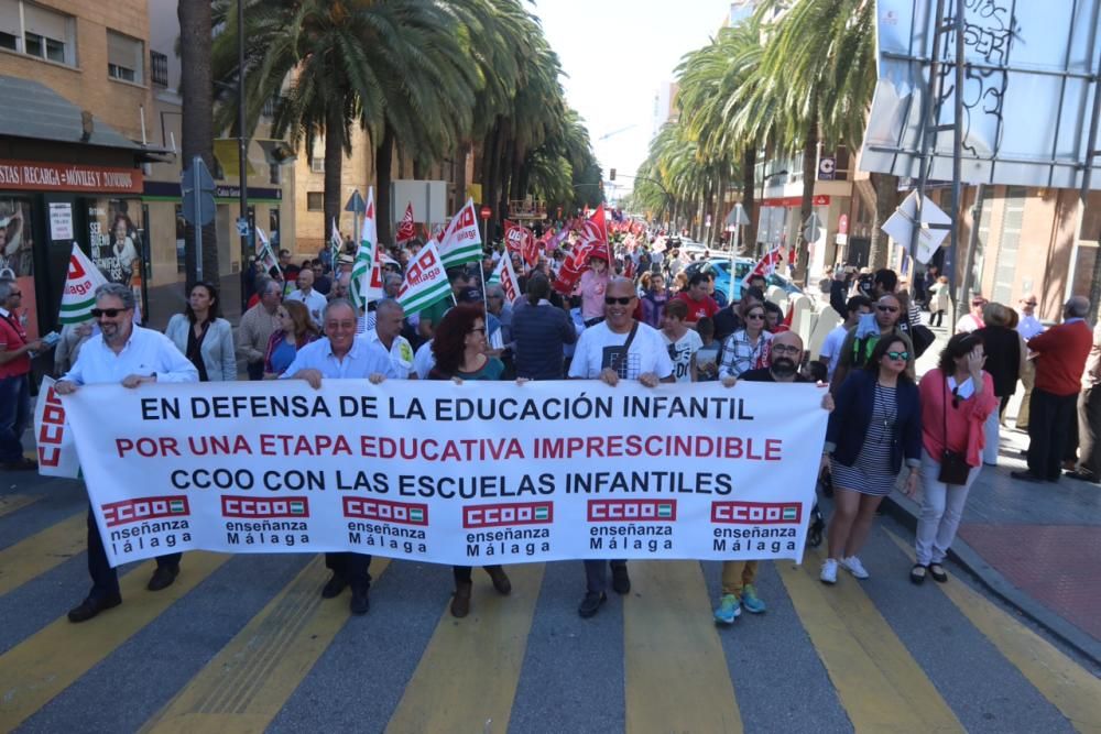 Manifestación del Primero de mayo en Málaga