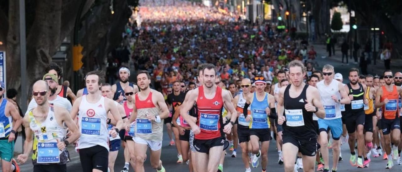 Imagen de una edición anterior de la Maratón de Málaga.