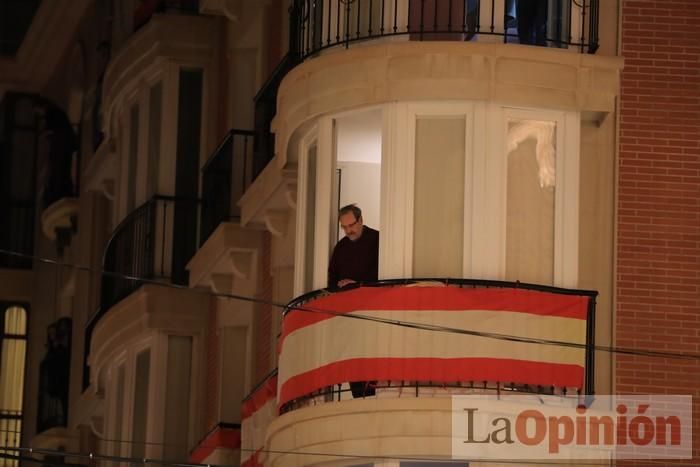 Viernes de dolores: Aplausos y salves a la patrona en Cartagena durante el confinamiento