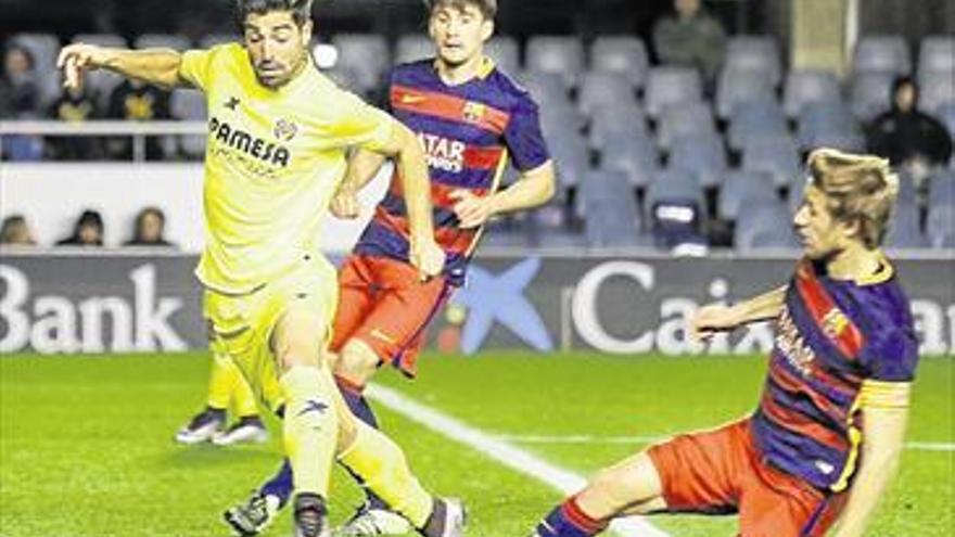 El Villarreal B se estrella con el filial ‘culé’