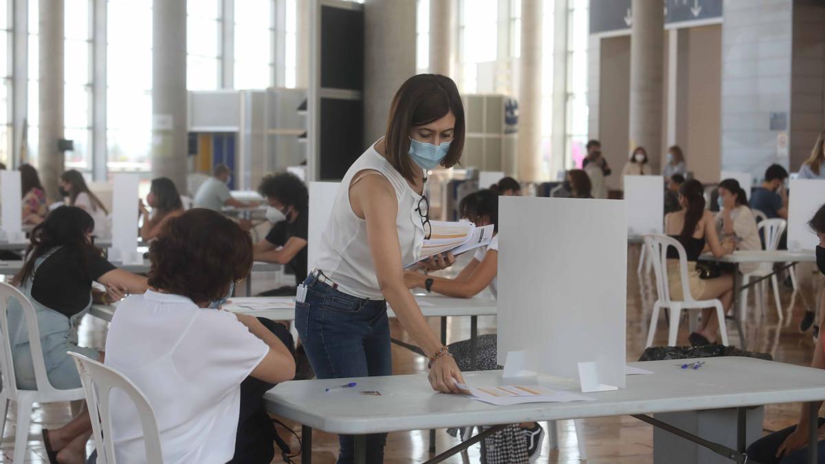 Exámenes de valenciano realizados en 2021 en Feria Valencia.