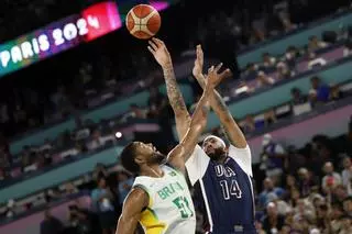 Baloncesto en los Juegos Olímpicos: Brasil - Estados Unidos, en imágenes