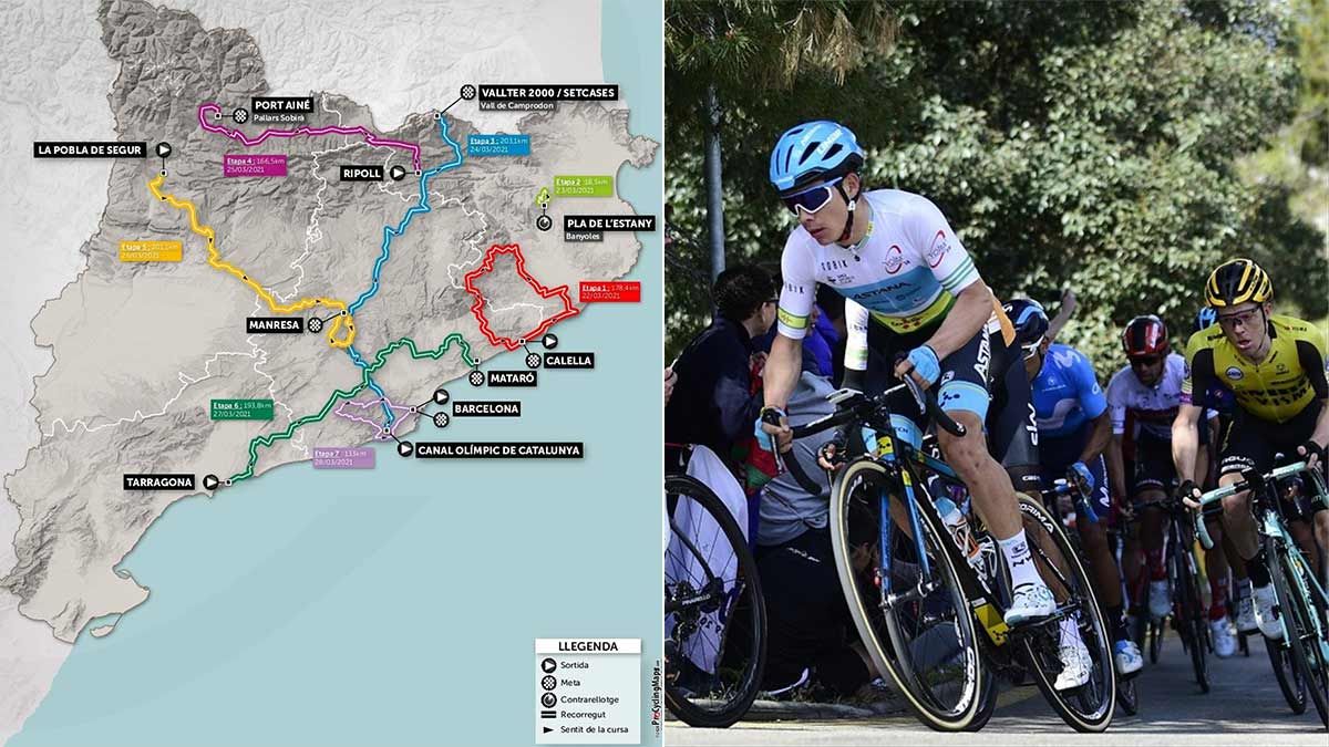 Recorrido y etapas de la Volta a Catalunya 2021