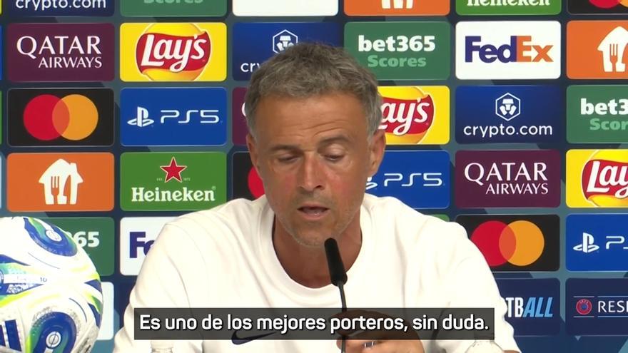 Luis Enrique: "Donnarumma es uno de los mejores porteros, pero buscamos perfiles diferentes"