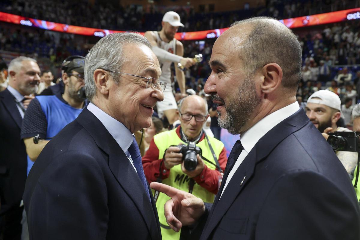 Las sonrisas entre Florentino y Chus Mateo han dado paso al 'cabreo' del presidente