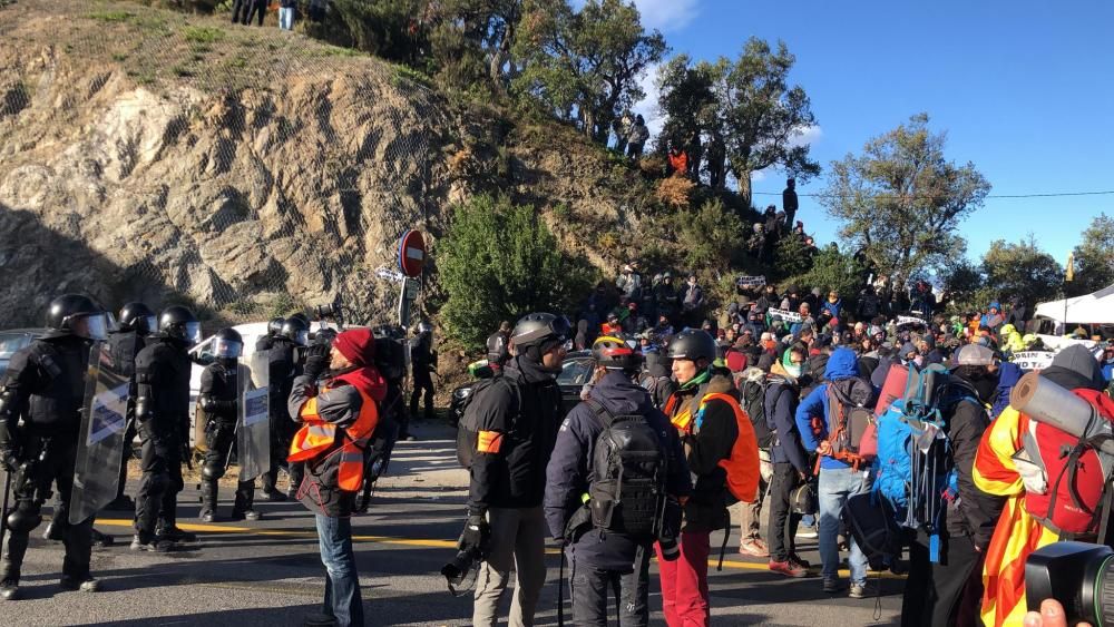 Manifestació a la frontera