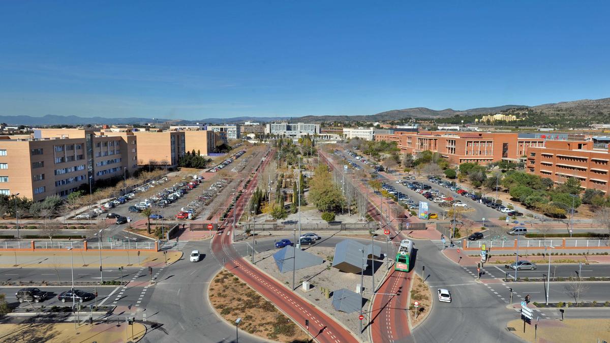 Vista panorámica de la Universitat Jaume I de Castelló.