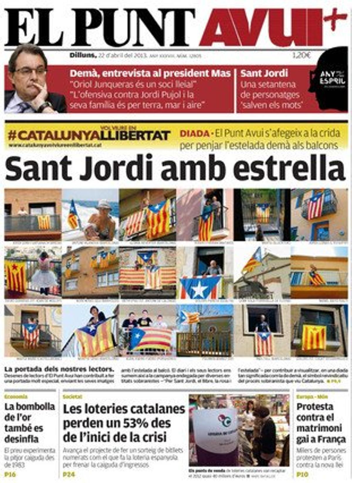 El Punt-Avui, 22-04-2013. El Punt-Avui, 22-04-2013.