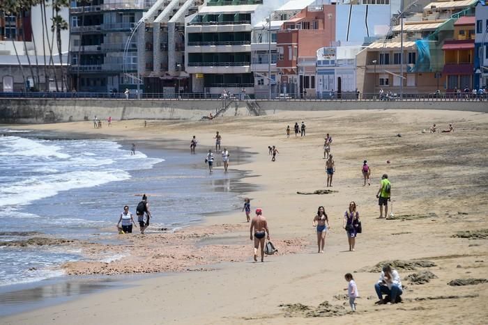 El primer sábado de la fase 1 en Las Canteras