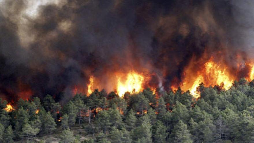 Imagen de archivo de un incendio.