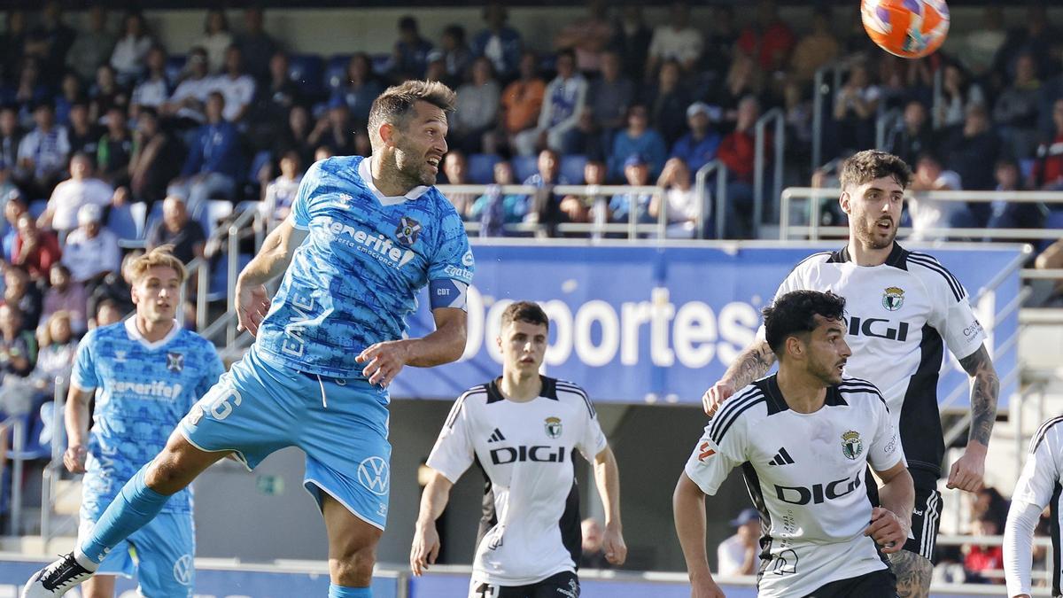 Aitor Sanz, en el duelo liguero frente al Burgos.