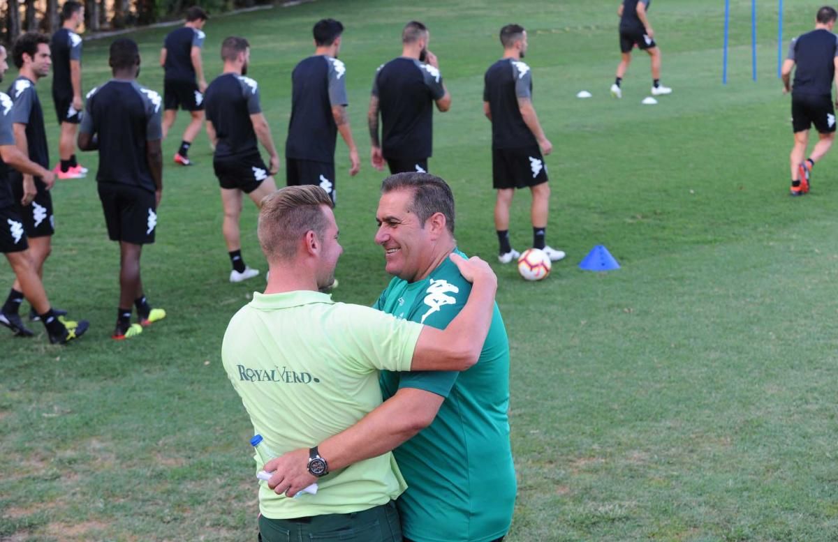 Primer entrenamiento de Sandoval tras su vuelta al Córdoba CF