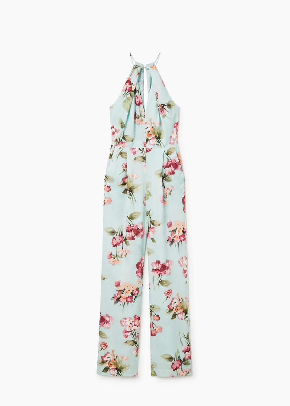 Jumpsuit para una ocasión especial, estampado floral de Mango (39,99€)
