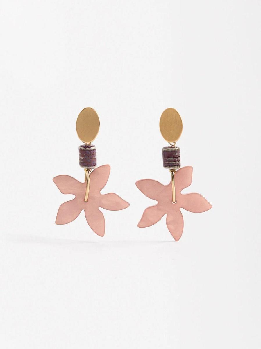 Pendientes flor colgantes