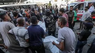 Al menos 25 muertos en bombardeos israelíes contra una escuela y un hospital en Gaza