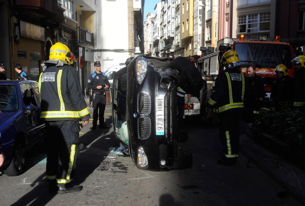 Accidente en la calle Orzán