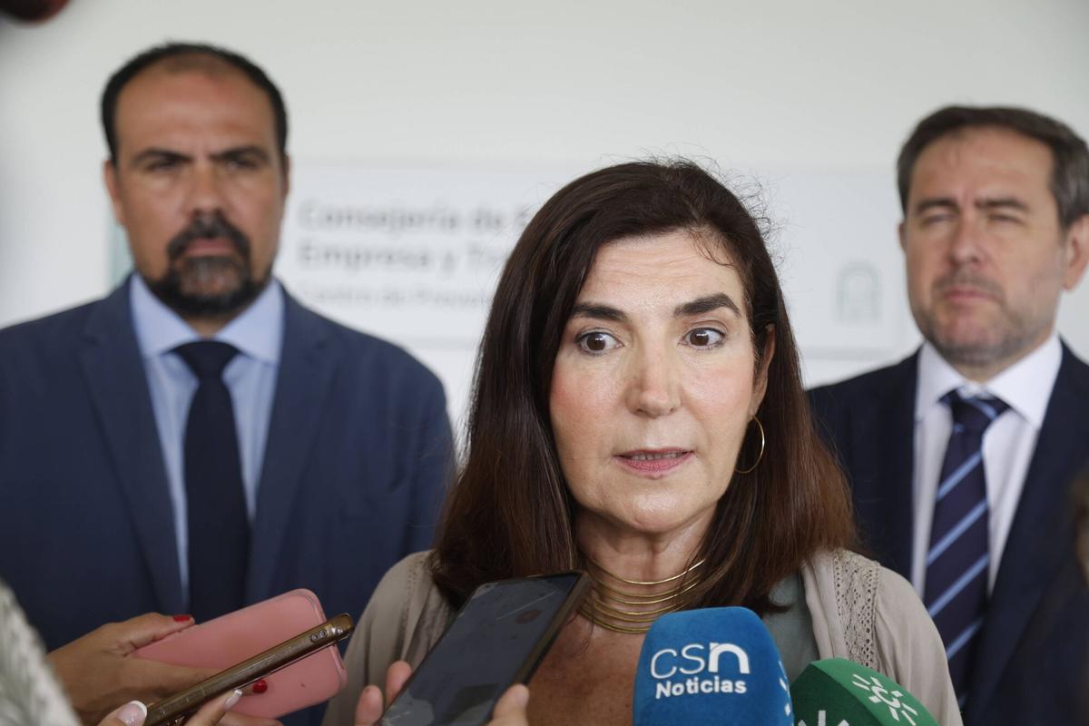 A.J.González Córdoba La consejera de Empleo, Empresa y Trabajo Autónomo en funciones, Rocío Blanco, participa en la celebración del 50º aniversario del Centro de Prevención de Riesgos Laborales de Córdoba. Al acto asiste el alcalde de la ciudad, José María Bellido