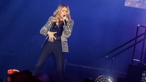 Celine Dion en un de sus conciertos en Las Vegas.