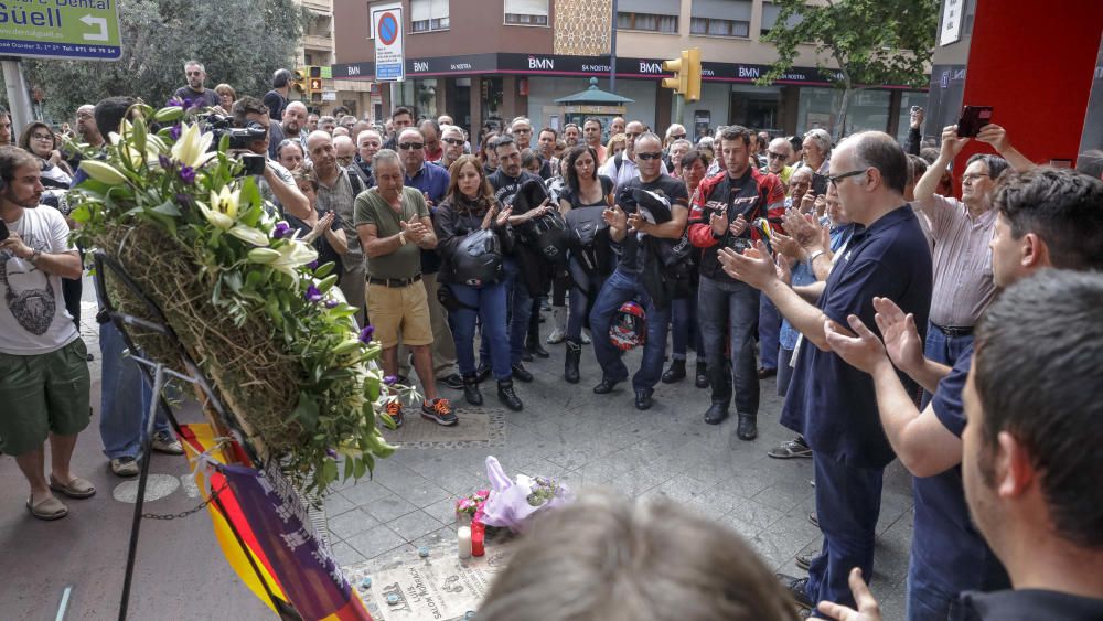 Concentración en homenaje a Luis Salom en Palma