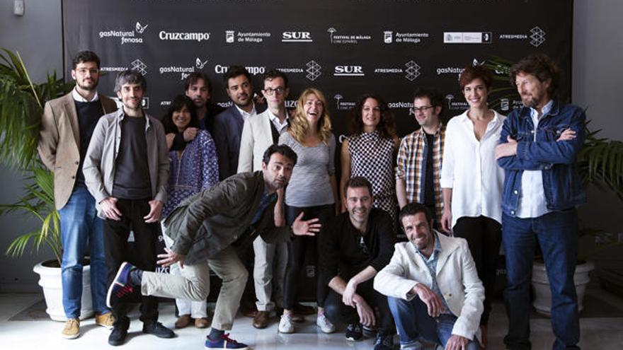 Fotografía de familia de los ganadores de la 19  Edición del Festival Cine Español de Málaga.