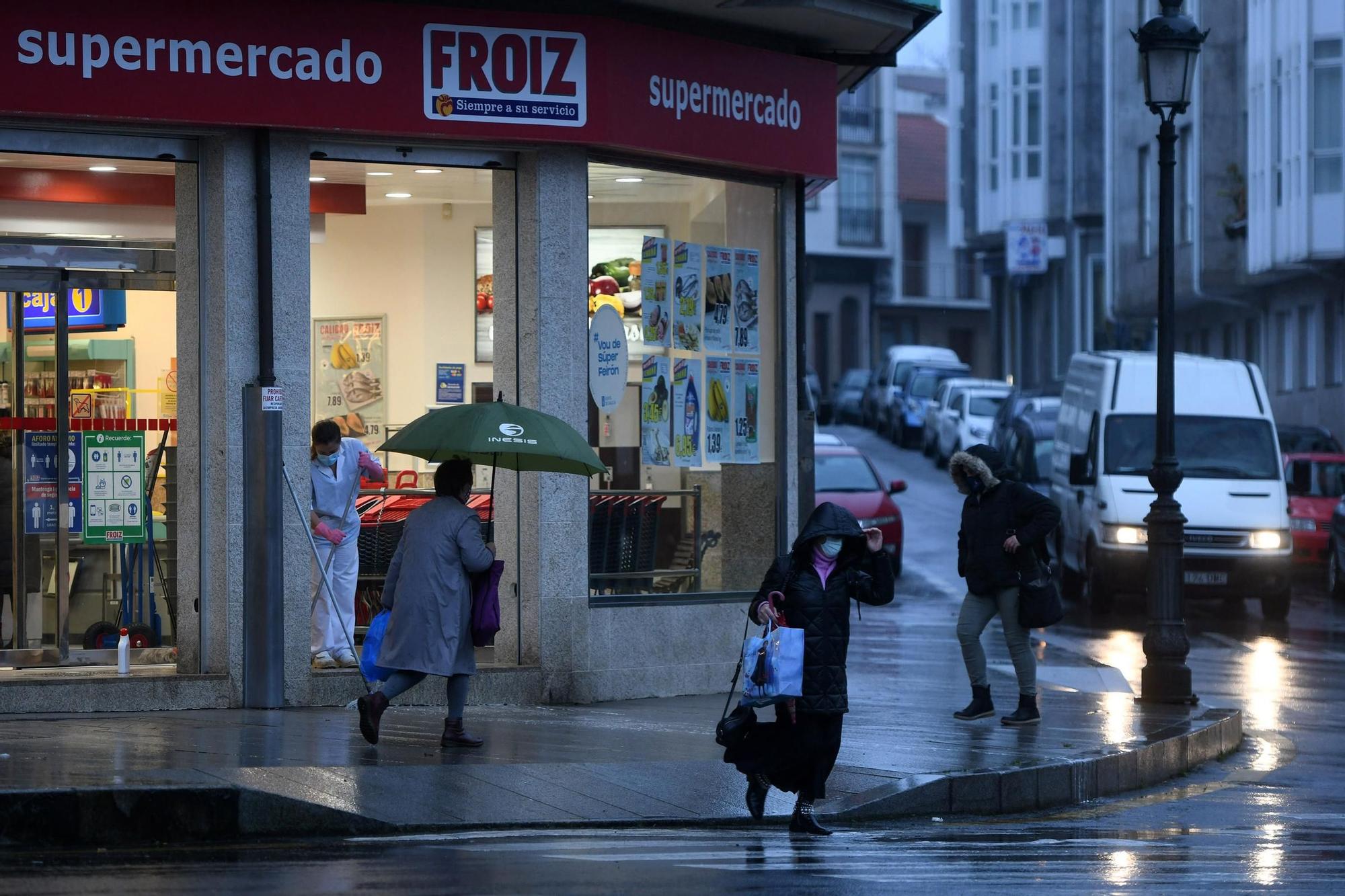 La borrasca Hortense amarra la flota en Poio y Sanxenxo