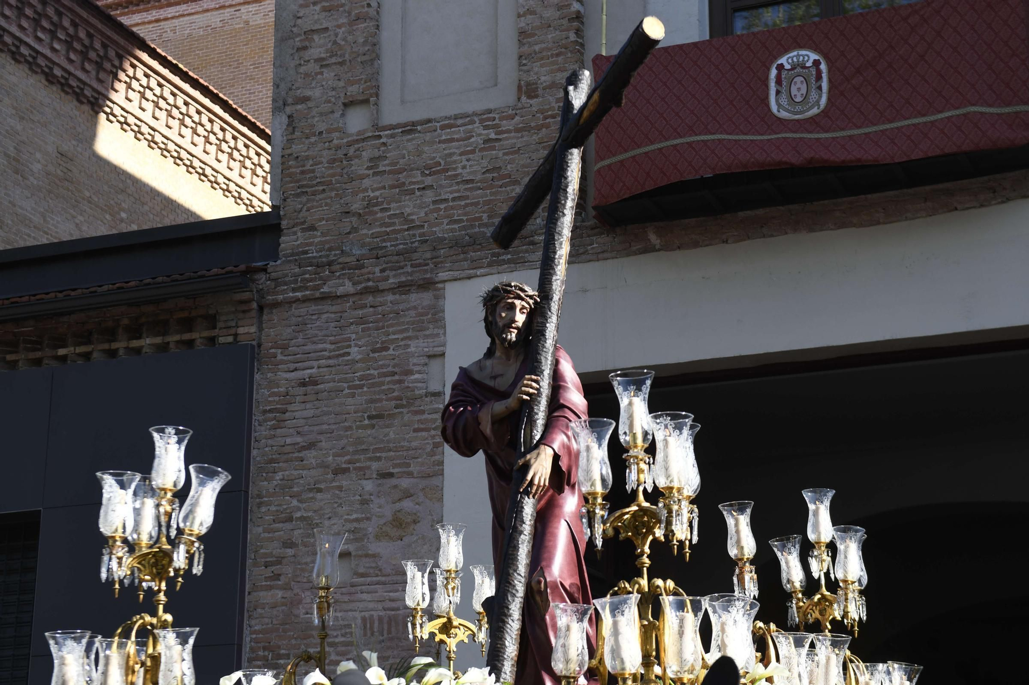 Procesión de la Soledad del Calvario en la Semana Santa de Murcia 2025.