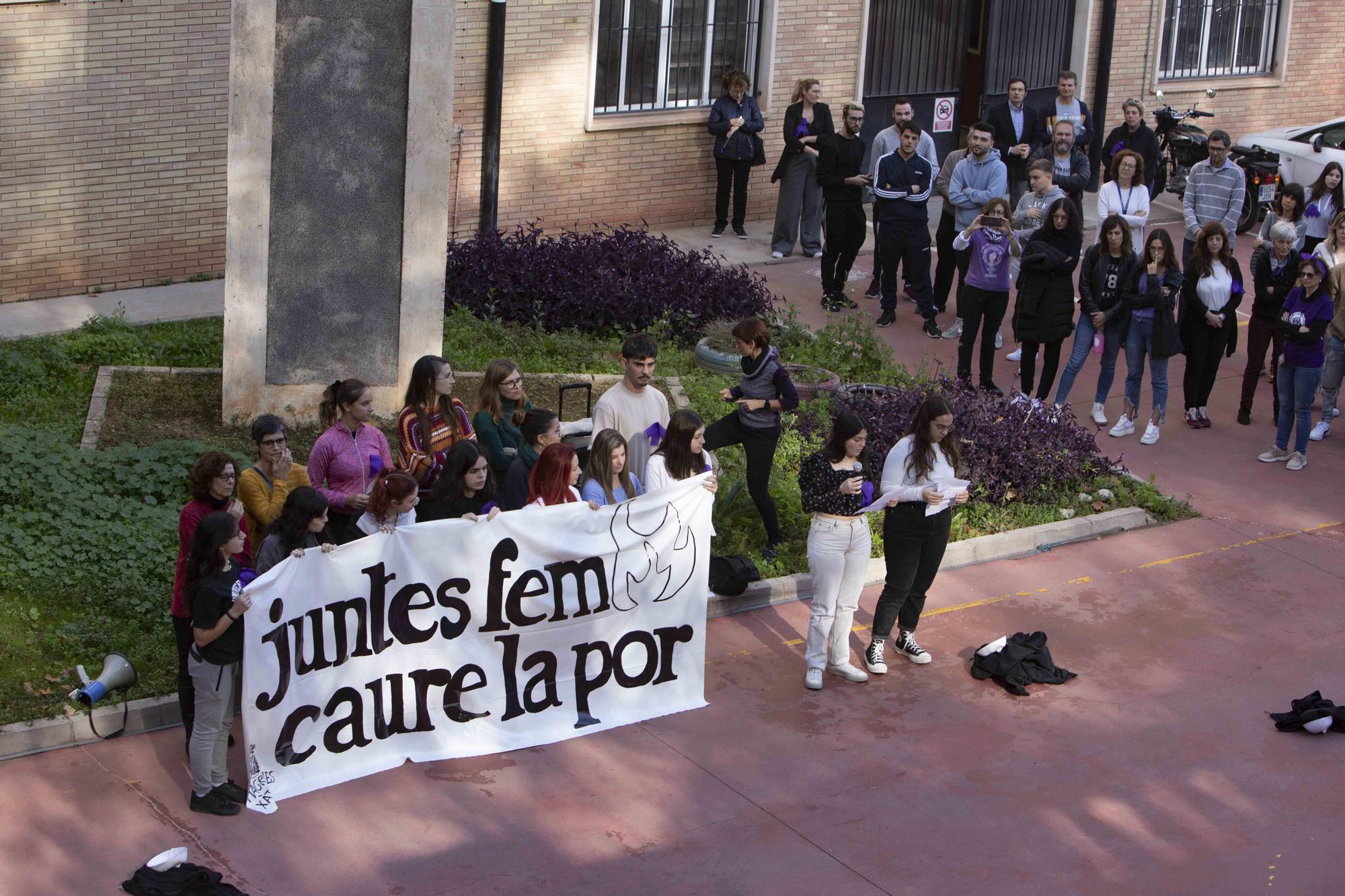 Una performance para visibilizar la lucha contra la violencia machista