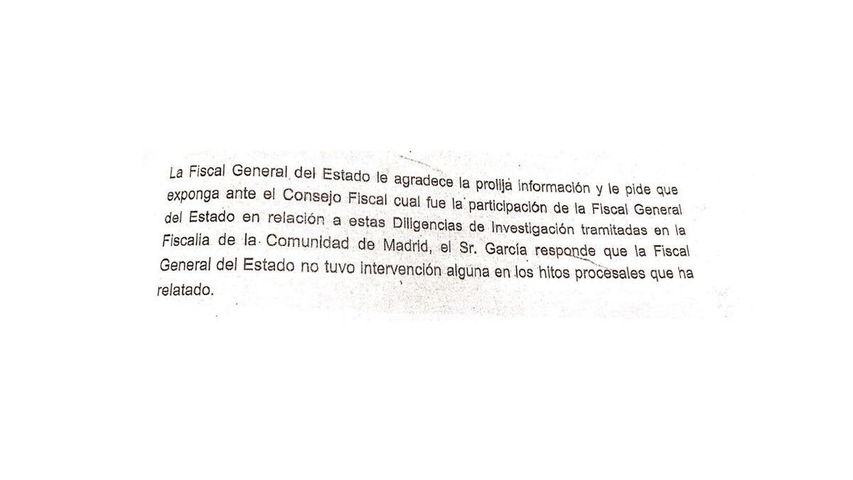 Extracto del acta del Consejo Fiscal del 24 de noviembre de 2021.